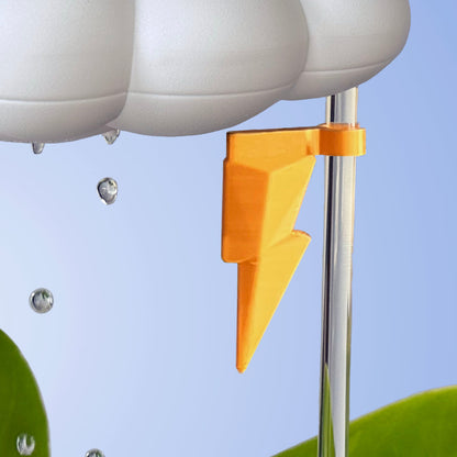 Original Dripping Rain Cloud with Lightning Bolt Charm – houseplant accessory