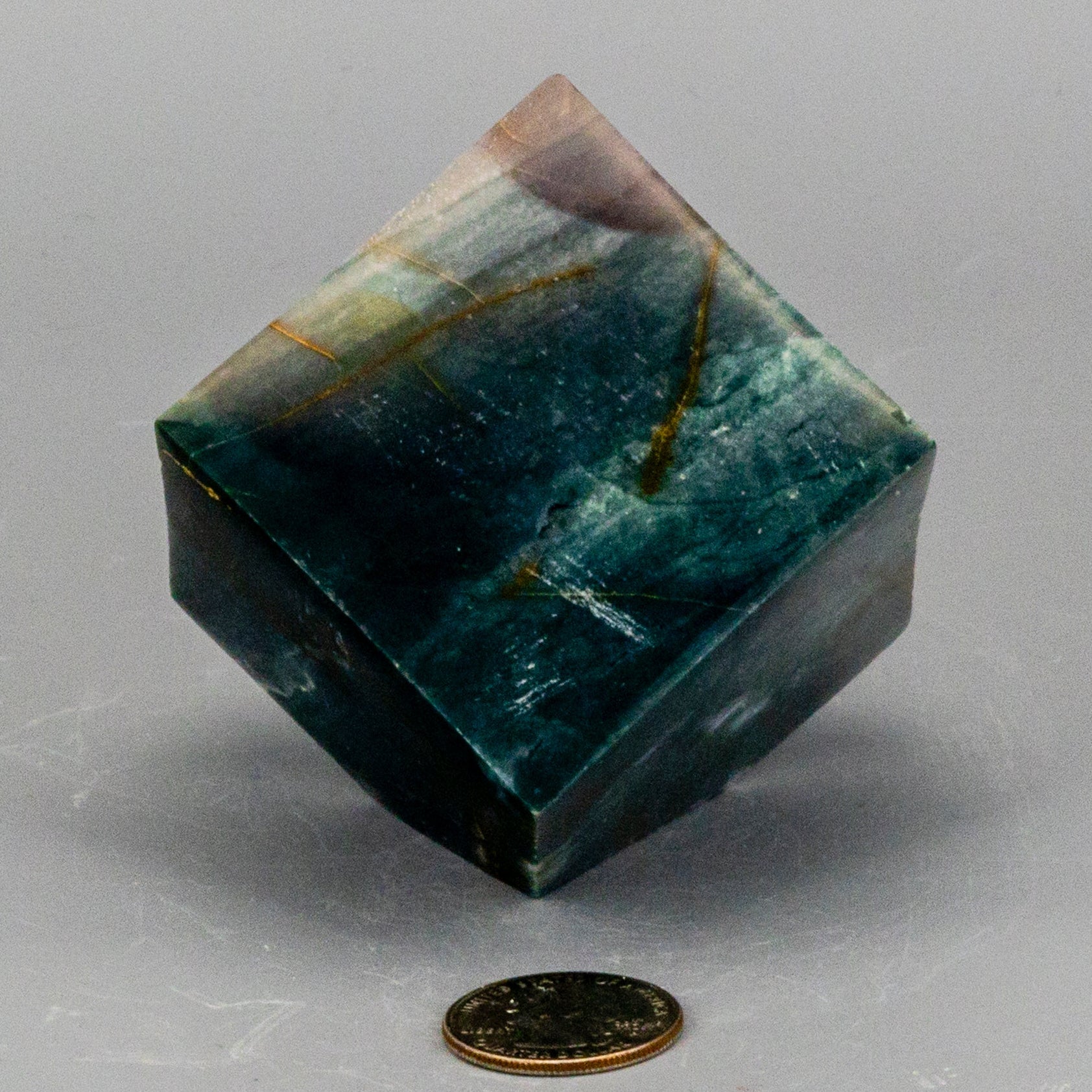 Green Jasper Cube w/t Cut Corner – Cubes