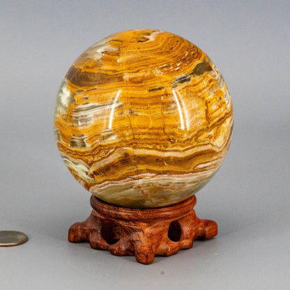 Green Onyx Sphere w/t Stand XL 100mm – Spheres