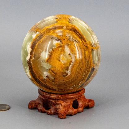 Green Onyx Sphere w/t Stand XL 100mm – Spheres