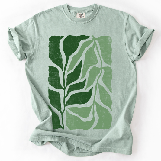 Green Leaf Botanica - Comfort Colors T-Shirt – Sage Bay T-Shirt