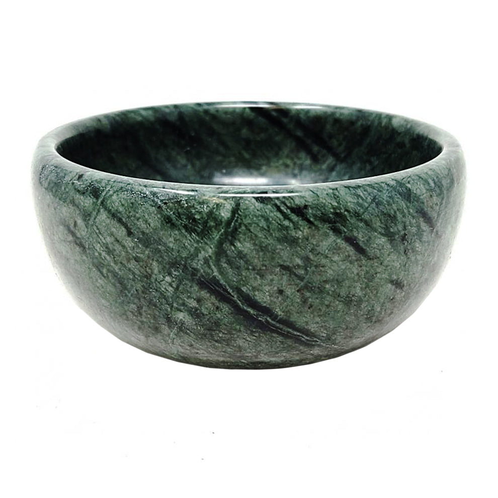 Green Marble Smudge Bowl 4"