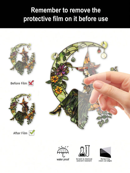 Green Witch Moon Sun Catcher