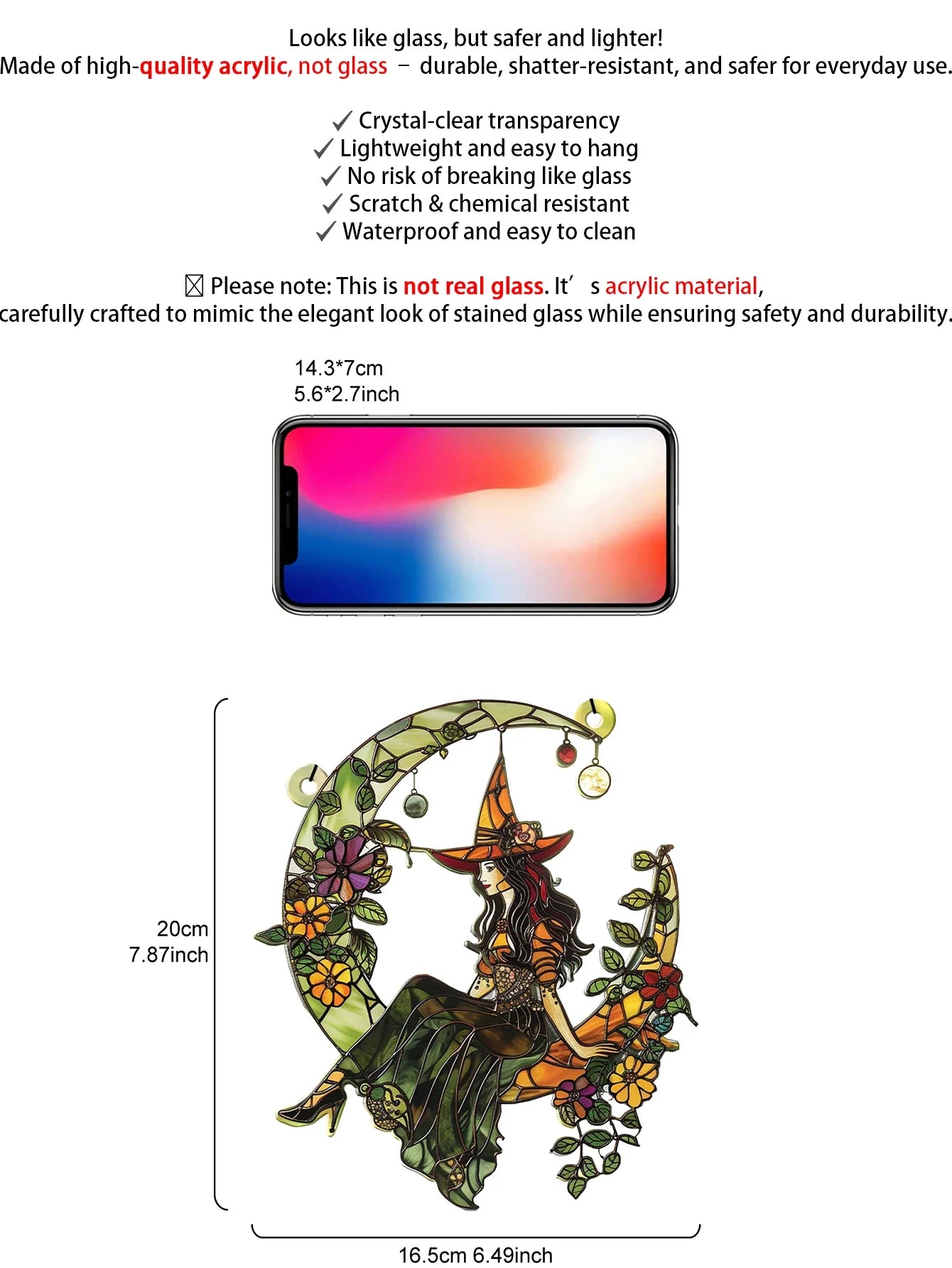 Green Witch Moon Sun Catcher