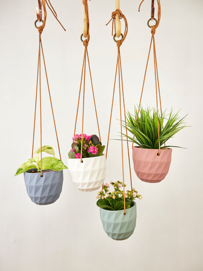 Virago Modern Hanging Planter- Grid – plant pot