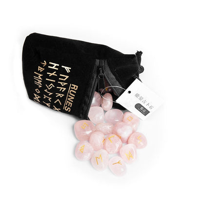 Crystal Runes Sets – Rose Quartz Runes