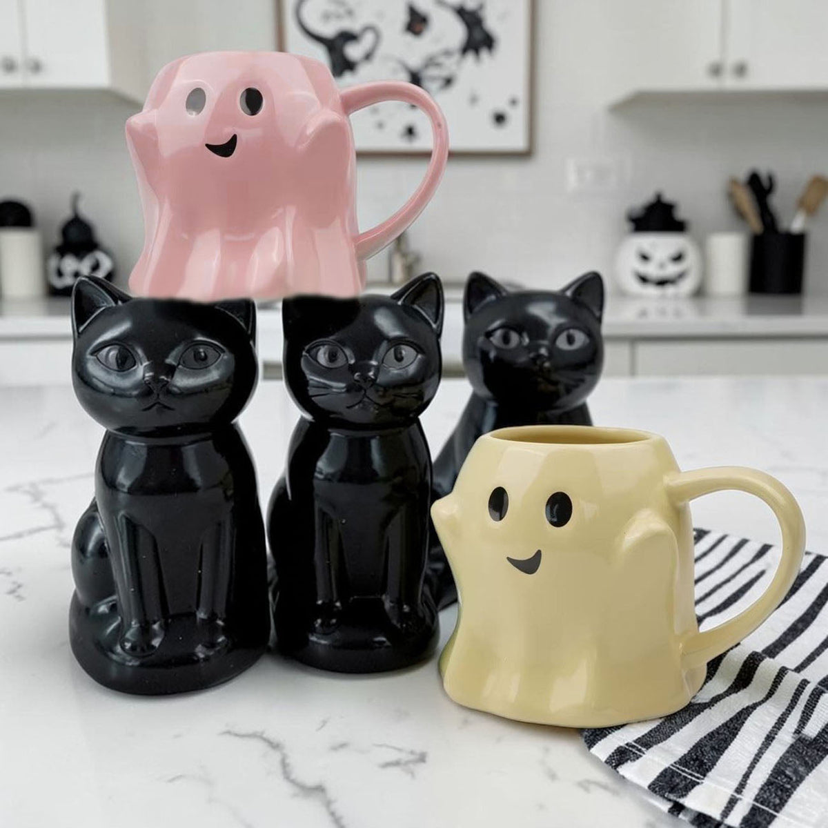 Ghost Coffee Mug, 14.8 oz | Cute Halloween Cup
