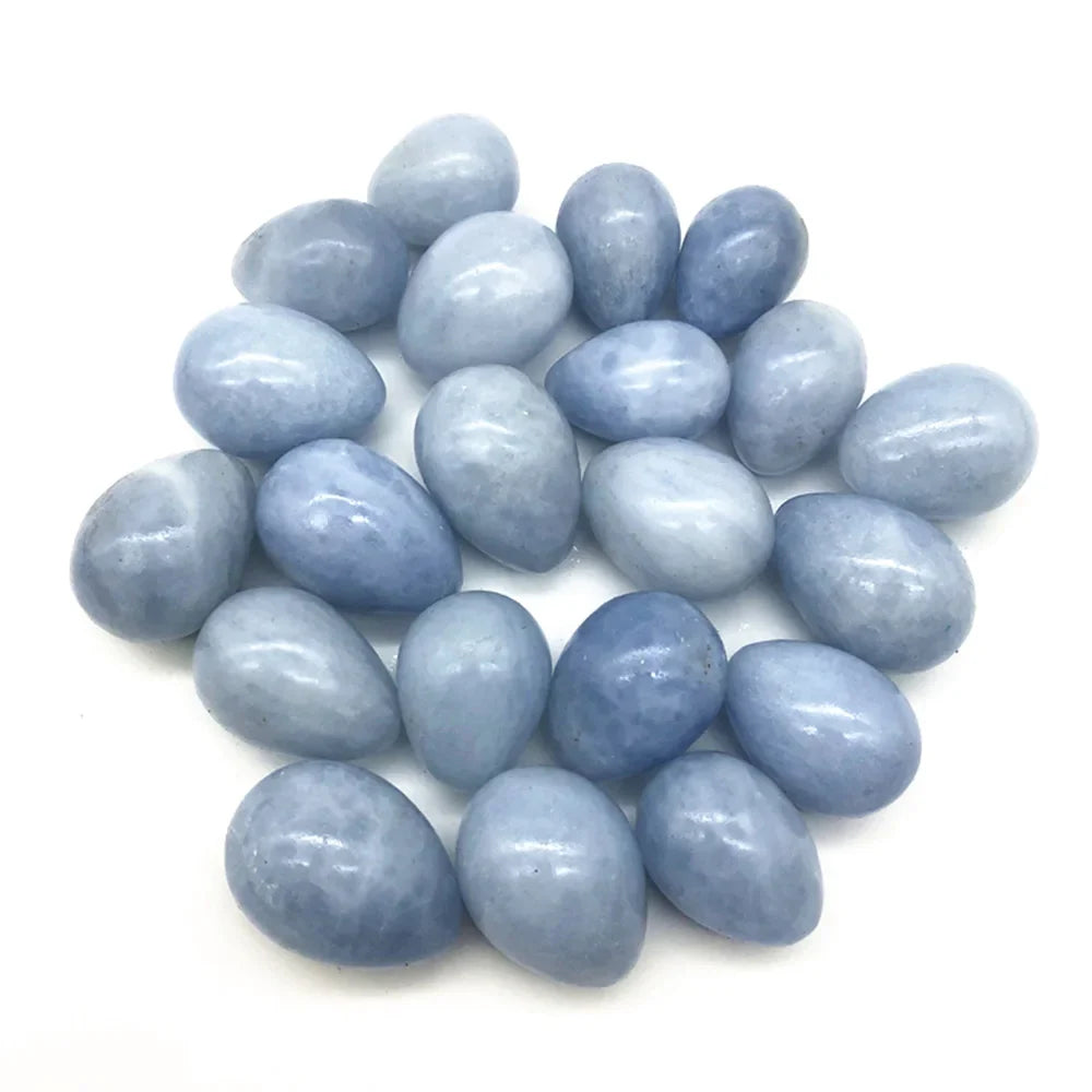 Blue Celestite Crystal Egg, with stand – Crystals