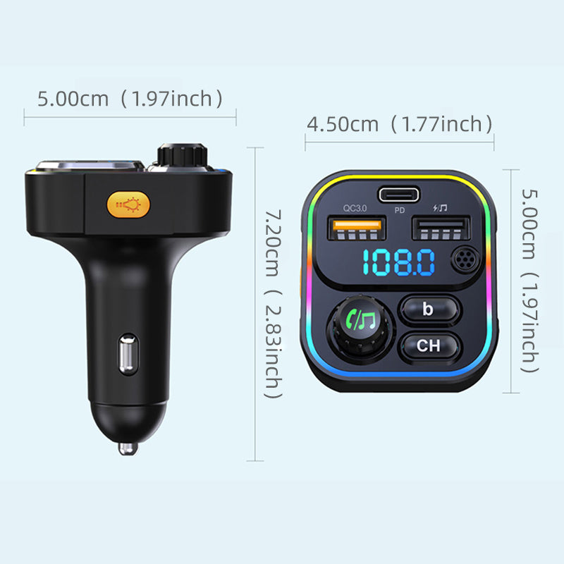 Car Charger & FM Transmitter – 2-in-1 Car Accessory