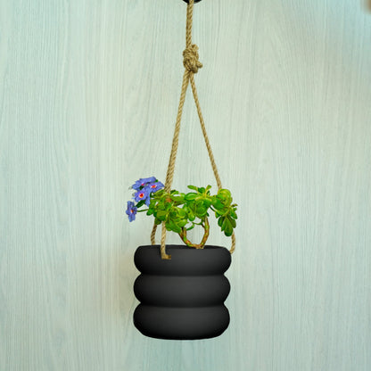 Hanging Bubble Planter with Hemp Cord | 4–9 Inch Plant Pot