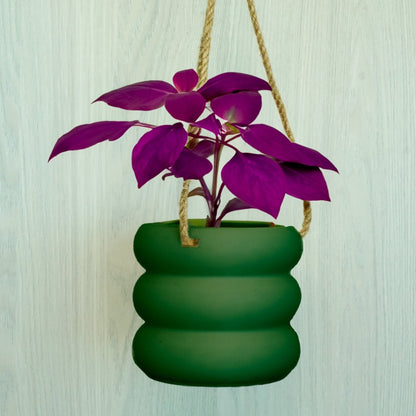 Hanging Bubble Planter with Hemp Cord | 4–9 Inch Plant Pot