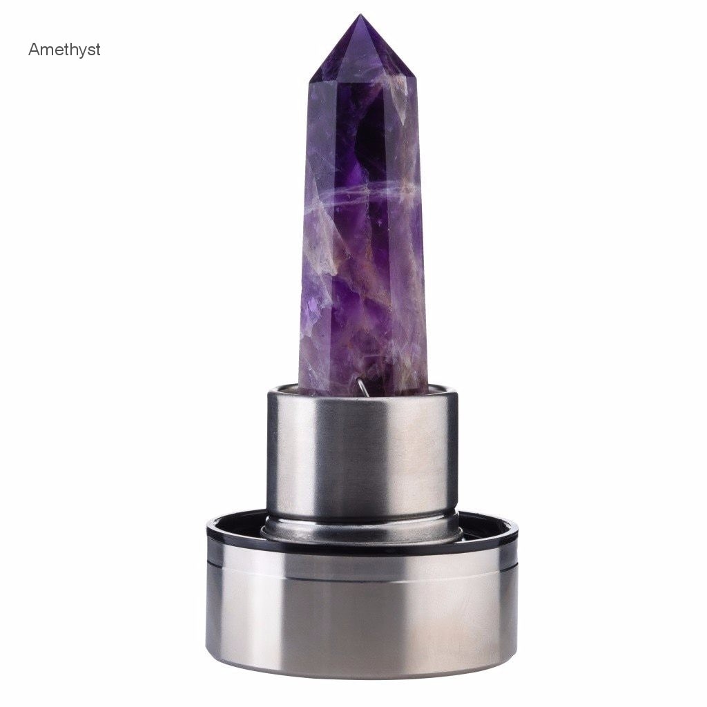 Crystal Infused Glass Water Bottle – 550ml
