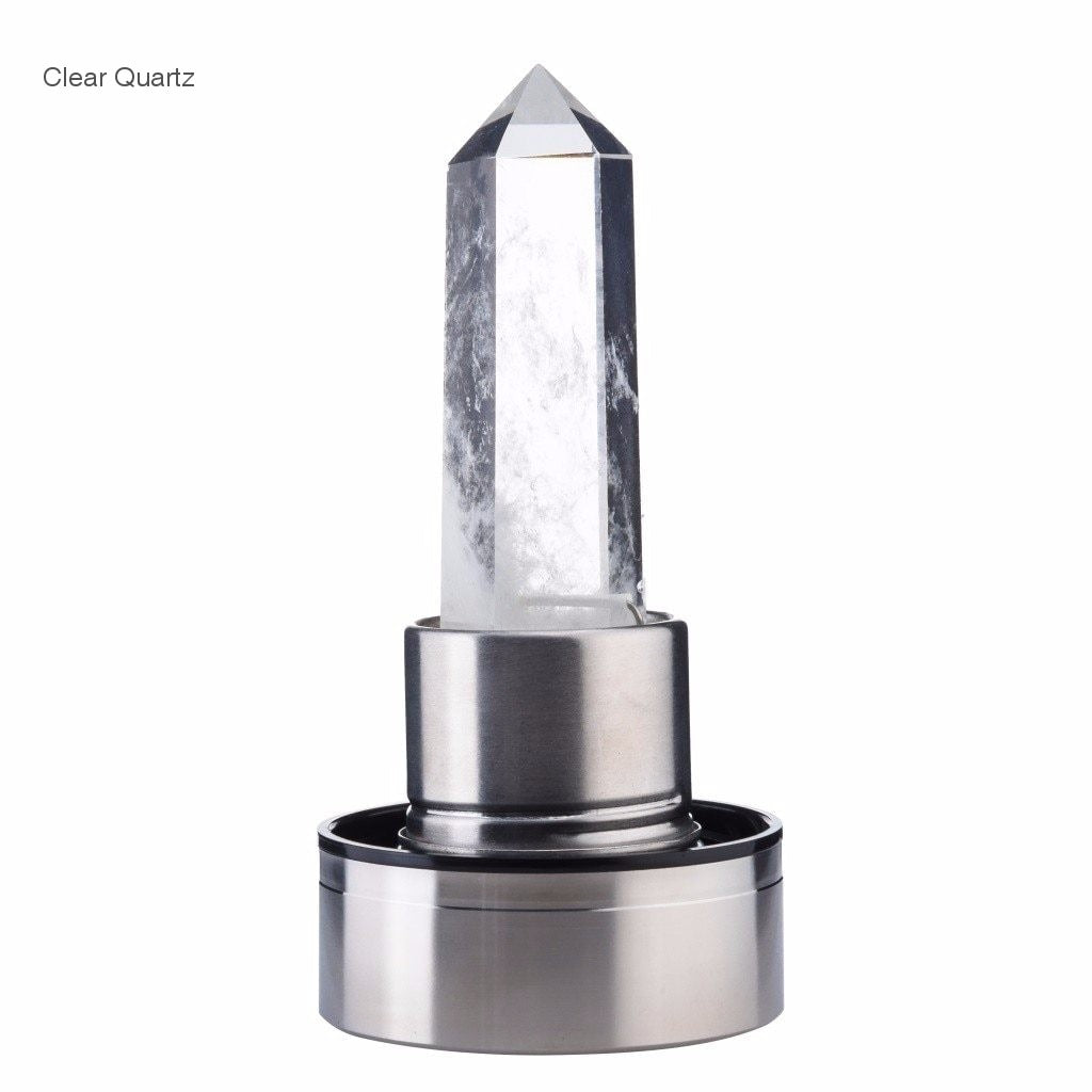 Crystal Infused Glass Water Bottle – 550ml