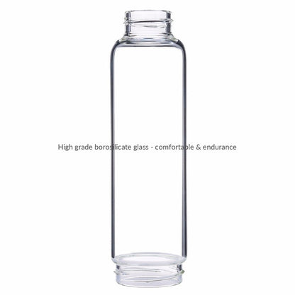 Crystal Infused Glass Water Bottle – 550ml