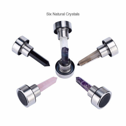 Crystal Infused Glass Water Bottle – 550ml