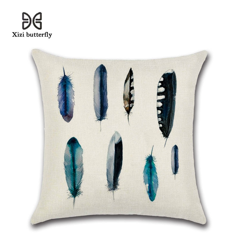 Free Spirit Feather Pillow Cover (multiple designs)