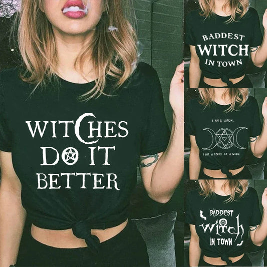 Witchy Quotes Crop Top T-Shirts