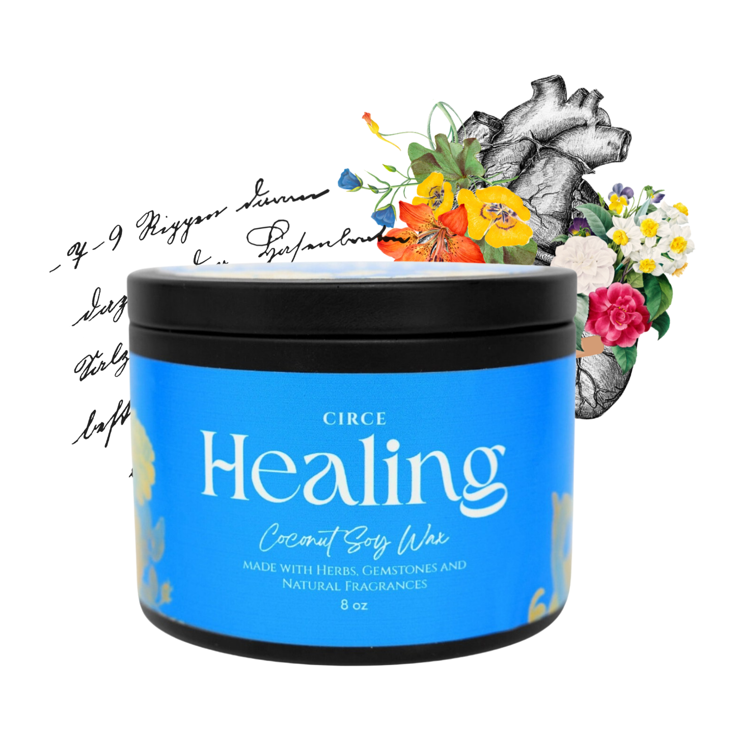 Healing Ritual Candle — 8‑oz Recovery & Wellness Candle –