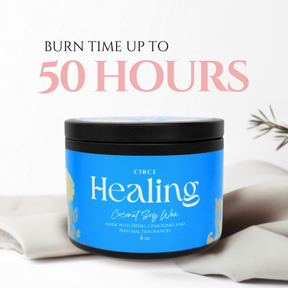 Healing Ritual Candle — 8‑oz Recovery & Wellness Candle –