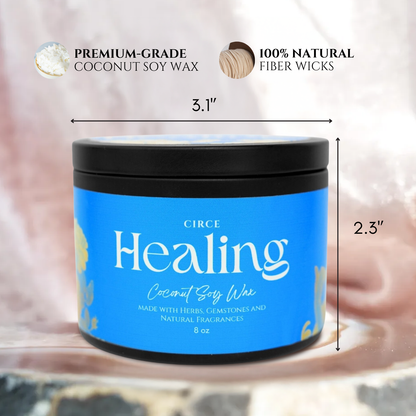Healing Ritual Candle — 8‑oz Recovery & Wellness Candle –