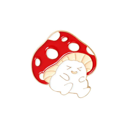 Cartoon Animal Mushroom Pins