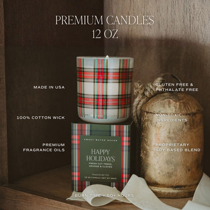 Christmas Soy Blend Candle, 12 oz | Boxed Holiday Gift