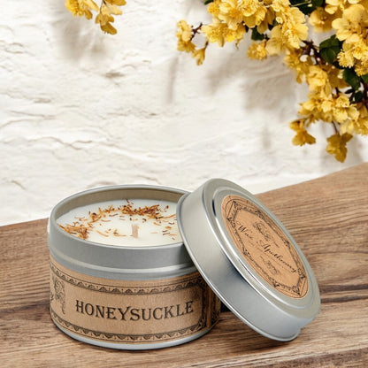 Honeysuckle Botanical Candle Travel Tin