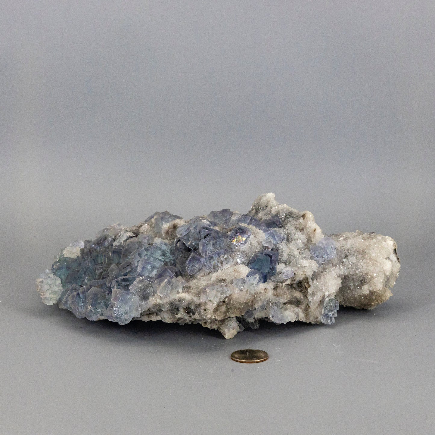 Huge 5.5 lbs Blue Fluorite XL "Sugar Cube" Double Sided Cluster – Clusters