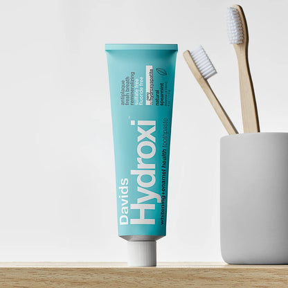 Davids Hydroxi Spearmint Toothpaste – Nano Hydroxyapatite + Free Toothbrush