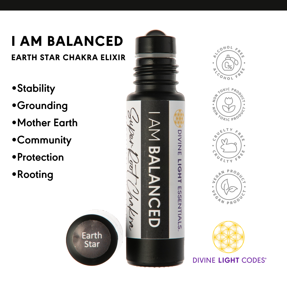 Chakra Balancing Elixirs - Essential Oils - 10 Roller Bottles Set