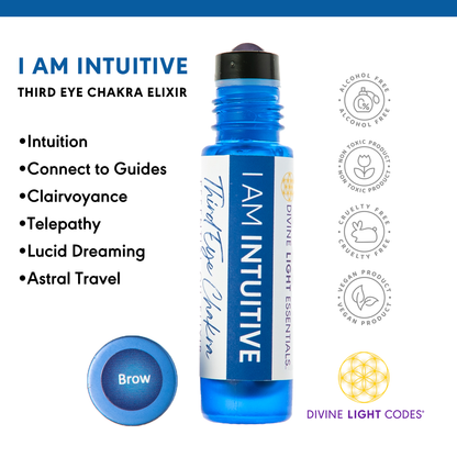 I Am Intuitive Essential Oil Elixir - Third Eye Chakra - Telepathy - Lucid Dreaming - Spirit Guides