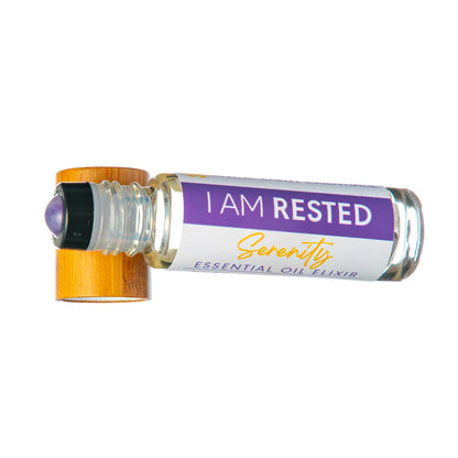 I Am Rested Essential Oil Elixir - Serenity - Sleep - Aromatherapy Roller Bottle