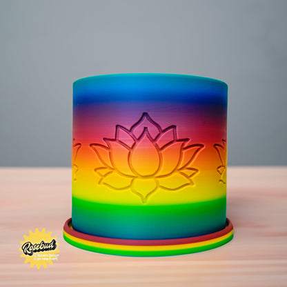 Lotus Flower Planter with Drainage | 3D-Printed Plant Pot