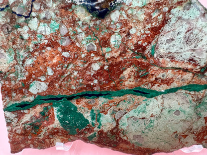 Malachite Azurite Slab - 7"x5"x0.3"