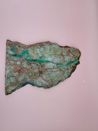 Malachite Azurite Slab - 7"x5"x0.3"