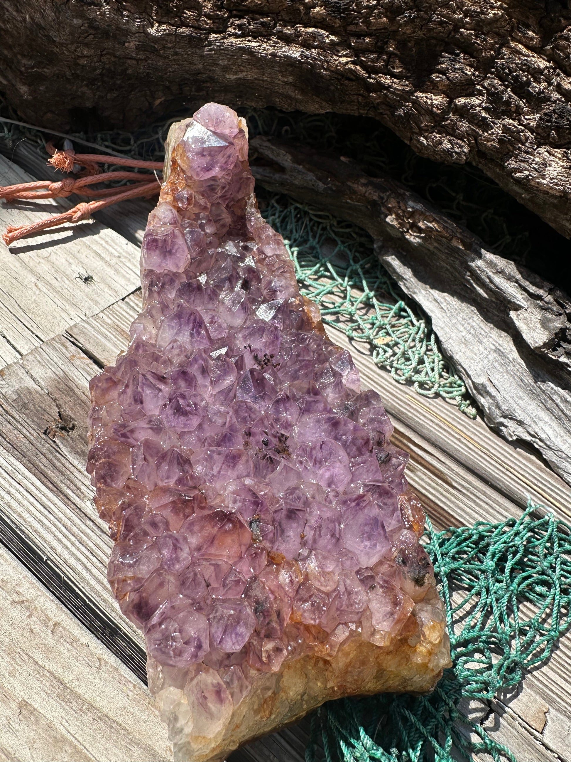 Natural Amethyst Cluster Crystal Specimen-Raw Purple Quartz Geode (9x3.4x3.8) – rocks and fossils