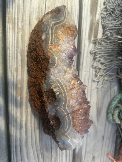 Natural Amethyst Cluster Crystal Specimen-Raw Purple Quartz Geode (9x3.4x3.8) – rocks and fossils
