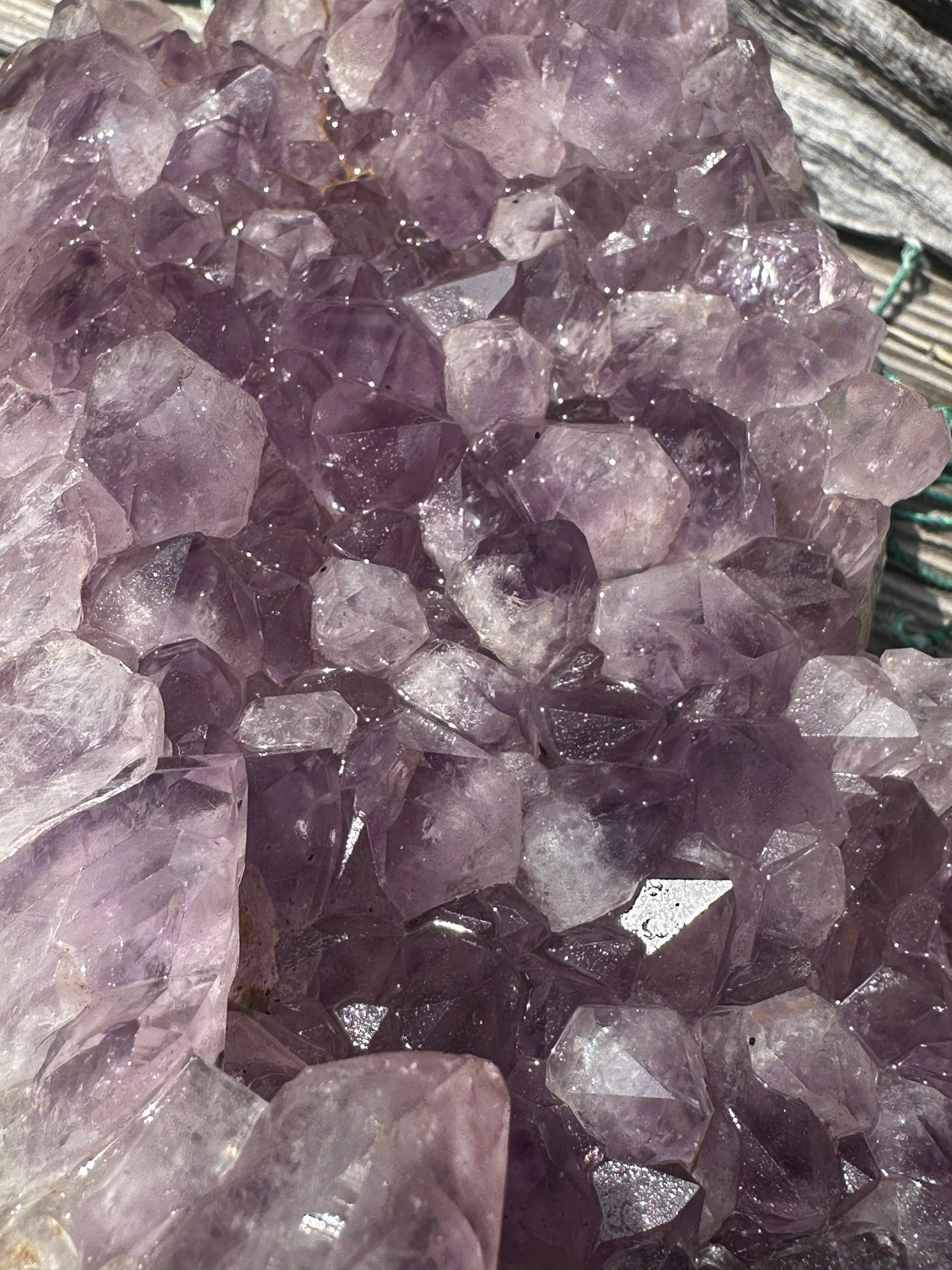 Natural Amethyst Cluster Crystal Specimen-Raw Purple Quartz Geode (7.9x4.7x2.3) – rocks and fossils