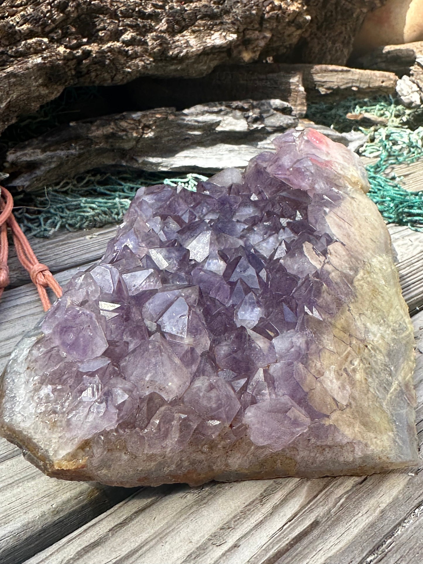 Natural Amethyst Cluster Crystal Specimen-Raw Purple Quartz Geode (7.9x4.7x2.3) – rocks and fossils