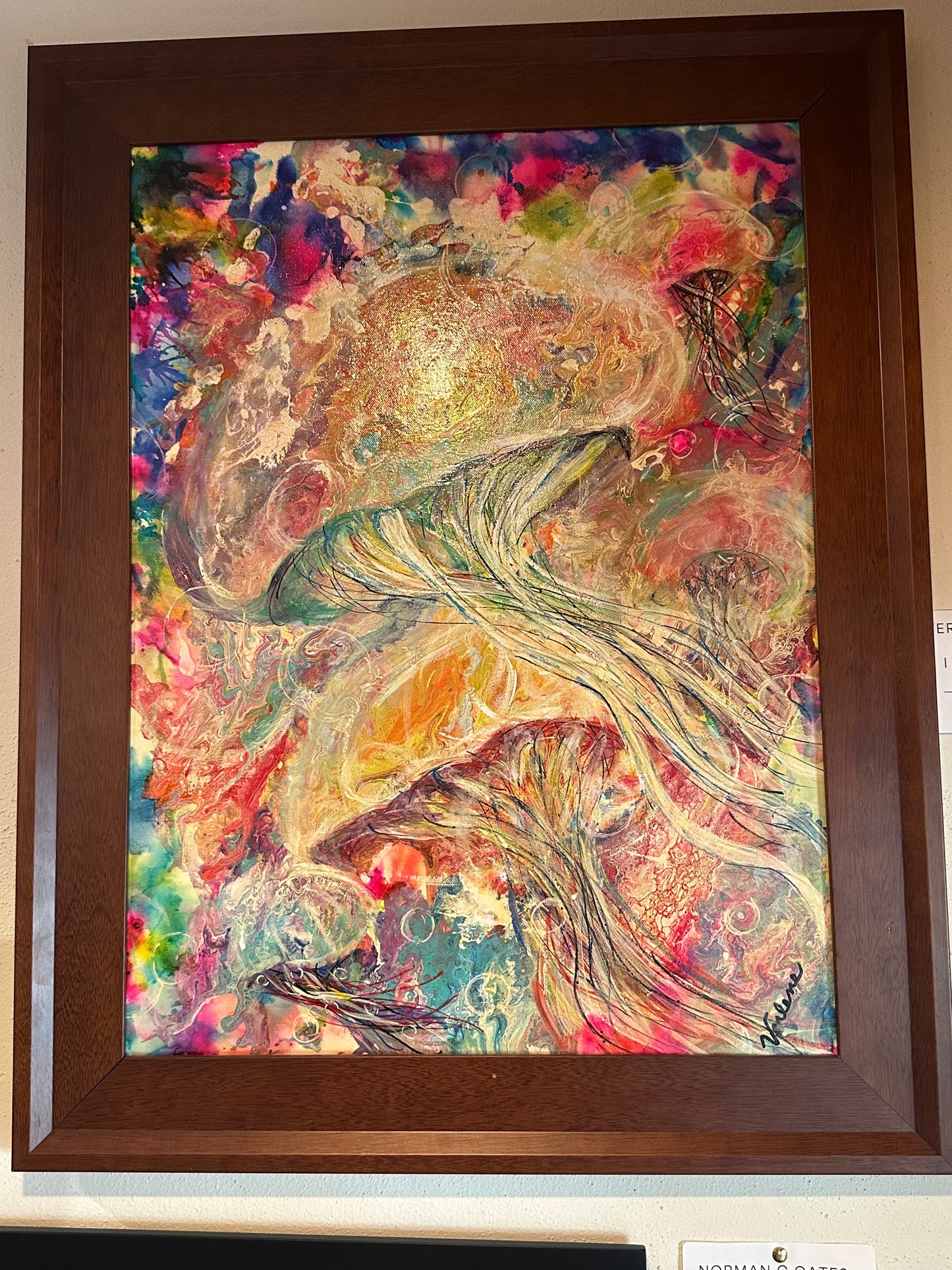 Verlene Beckwith – “I Spy Jellyfish” Acrylic Pour Painting –