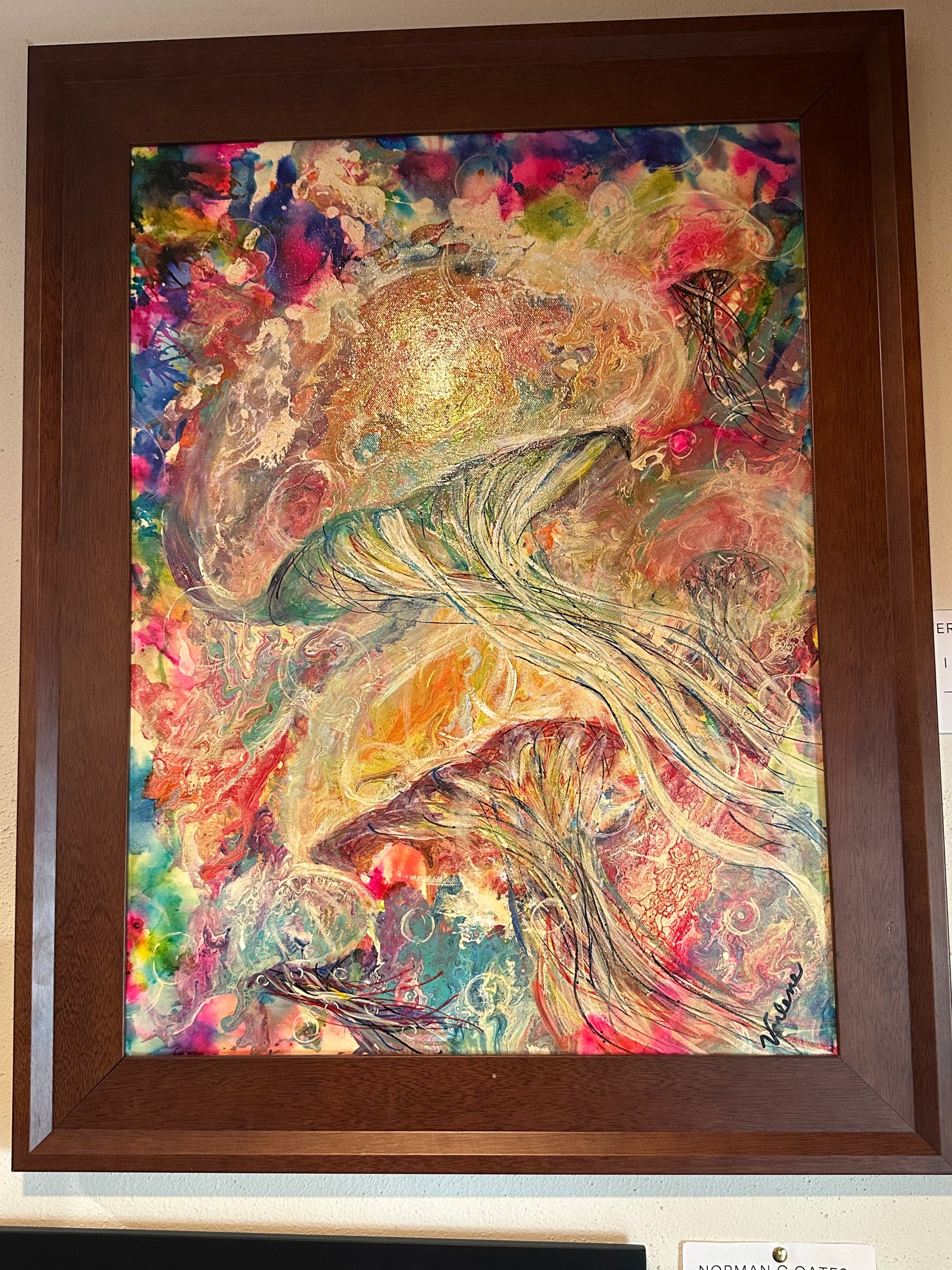 Verlene Beckwith – “I Spy Jellyfish” Acrylic Pour Painting –