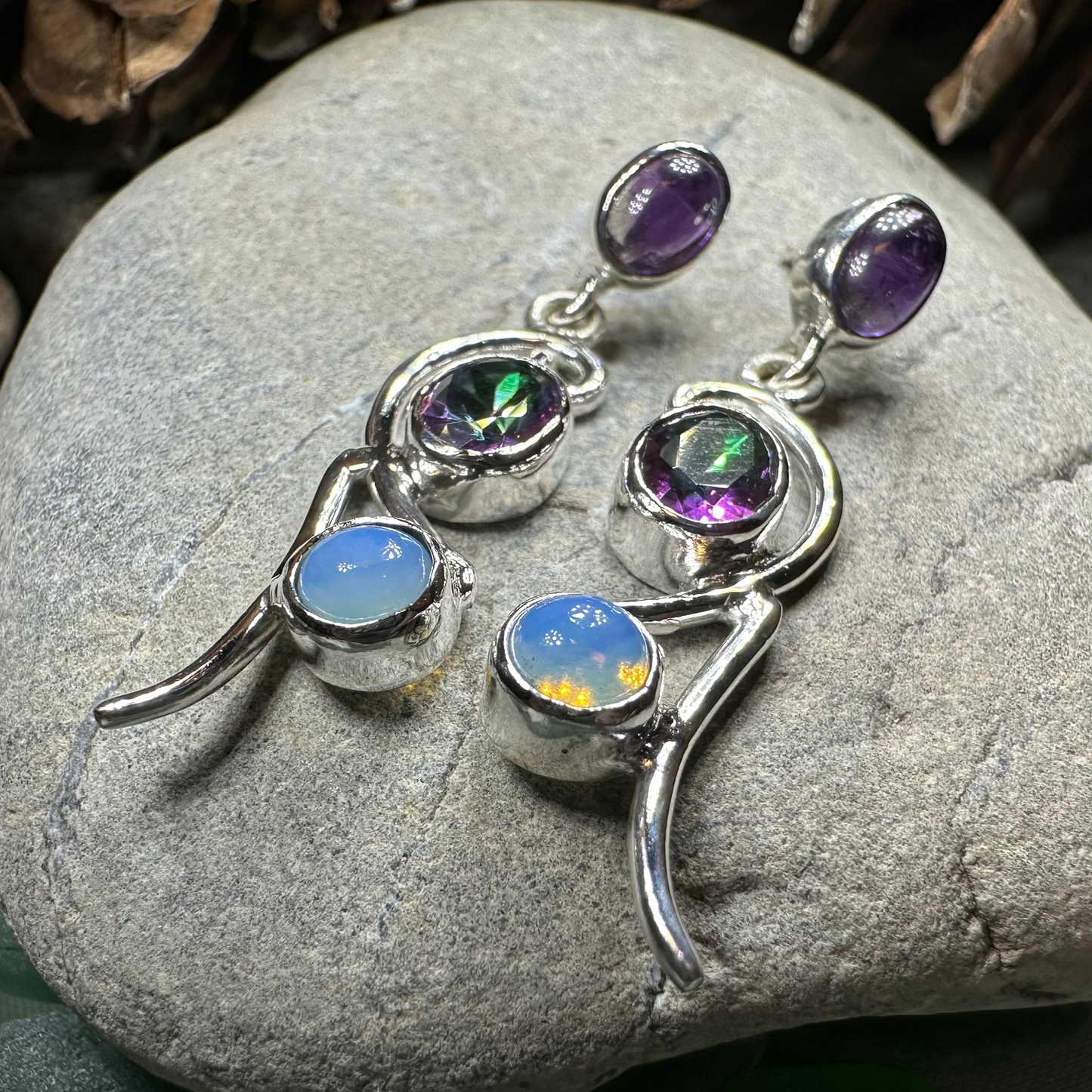Fairy Waterfall Mystic Topaz Earrings