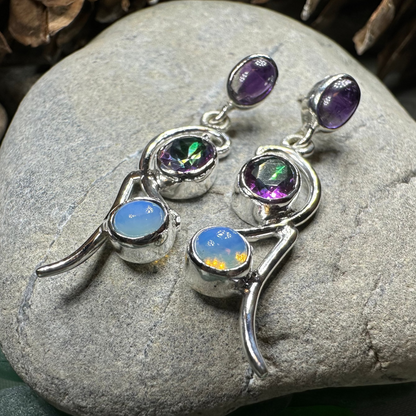 Fairy Waterfall Mystic Topaz Earrings