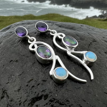 Fairy Waterfall Mystic Topaz Earrings