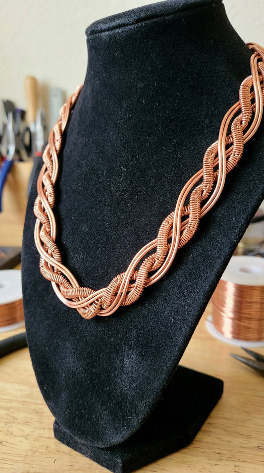Pure Copper Wire Wrapped Infiniti Snake Chain –