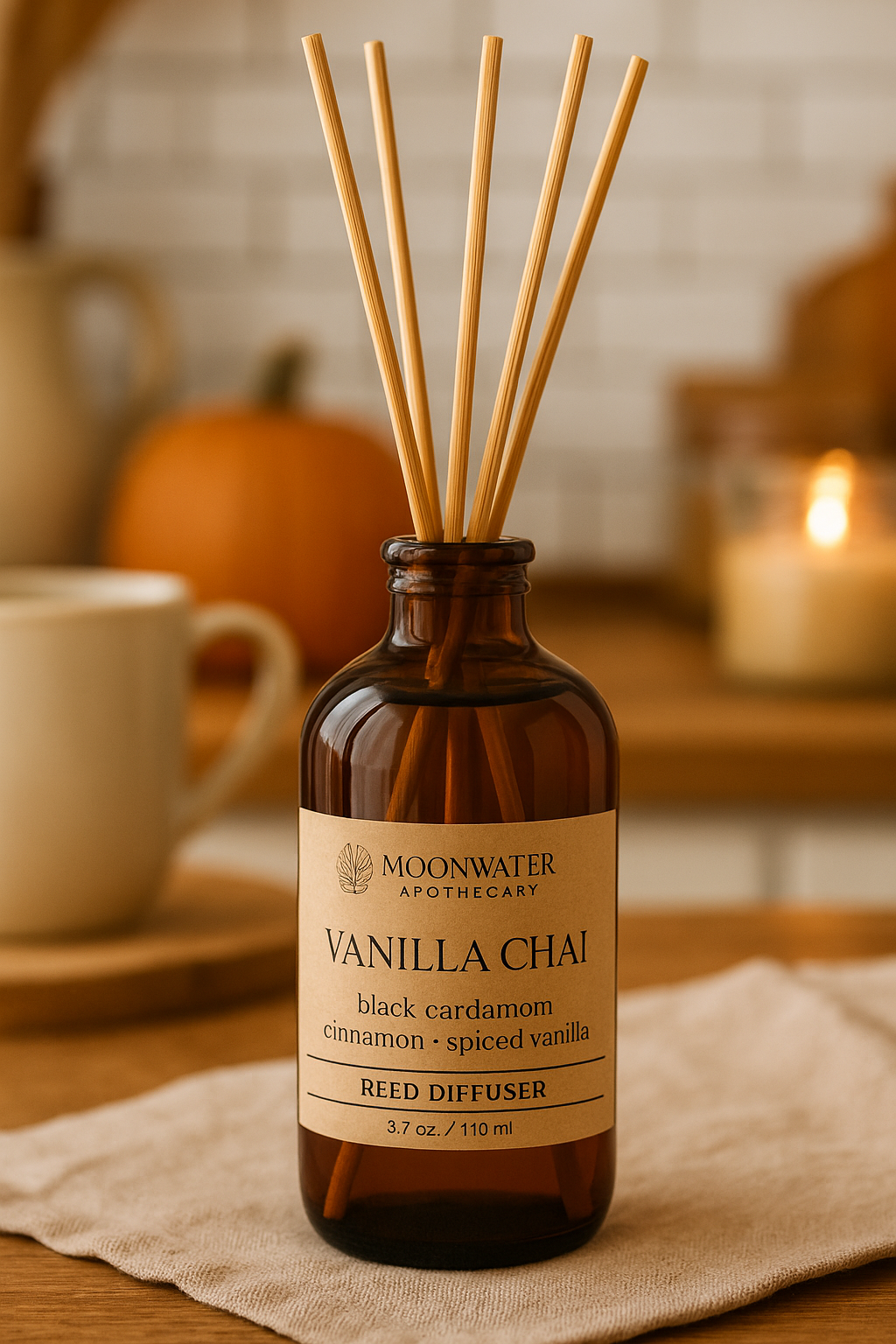 Vanilla Chai Room Spray or Reed Diffuser | Warm Spiced Vanilla Home Fragrance –