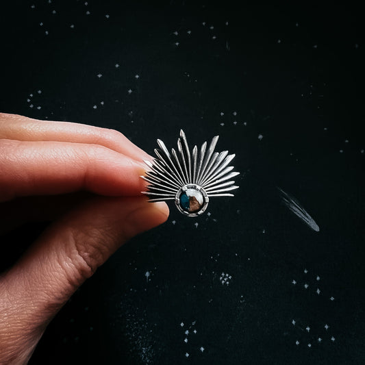 Sun Goddess Ring with Copper Turquoise