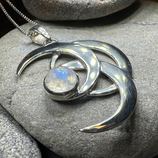Moonshadow Triple Moon Necklace