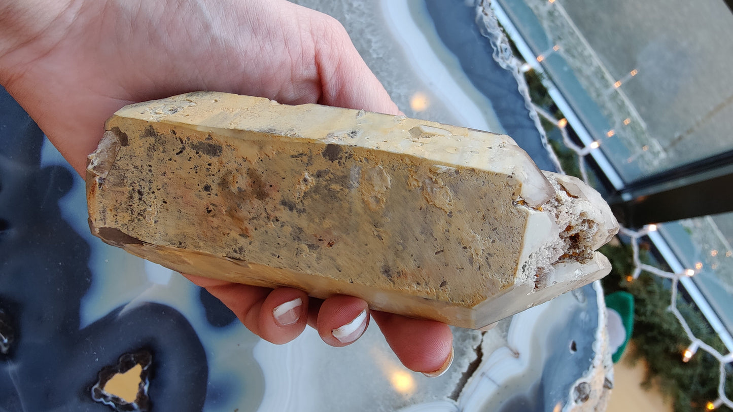 Lodalite Included Smokey Quartz Point