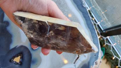 Lodalite Included Smokey Quartz Point